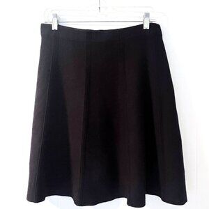 Charlie B. Boutique High Quality Black Knit A-Line Stretchy Skirt Medium